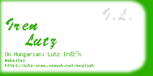 iren lutz business card